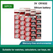 Baterias de moeda celular cr1632 para eaxell cr1632, bateria de lítio de 3v para controle remoto de carro, relógios e brinquedos 2024 - compre barato