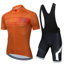 TELEYI-Conjunto de ropa de Ciclismo para hombre, Maillot de manga corta para bicicleta de montaña, triatlón, 2020 2024 - compra barato