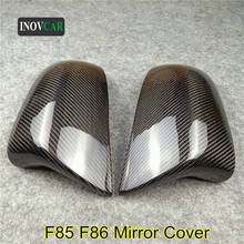 Pair Real Carbon Fiber For F85 F86 Rear View Side Mirror Housing Cover Caps Fits For BMW X5M X6M 2014-2018 Car Styling 2024 - buy cheap