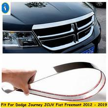 Yimaautotrims Auto Accessory Front Hood Bonnet Grille Grill Bumper Cover Trim For Dodge Journey JCUV Fiat Freemont 2012 - 2019 2024 - buy cheap