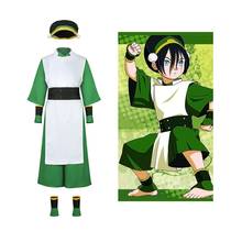 Avatar: o último airbender toph bengfang cosplay traje conjunto completo uniforme tophbeifong roupas para avatar halloween cosplay 2024 - compre barato