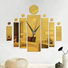 Criativo diy removível 3d arte acrílico cristal espelho relógio de parede adesivo parede sala estar quarto decoração da sua casa 2024 - compre barato