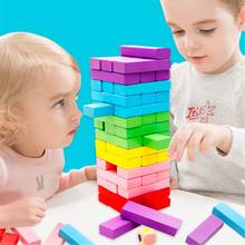 Wooden Stacking Board Games Building Blocks for Kids - 48/54 Pcs 2024 - buy cheap