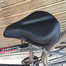 Чехол для подушки на сиденье велосипеда MTB, силиконовое расширенное мягкое седло для велосипеда, Велосипедное Сиденье, противоударное велосипедное седло 2024 - купить недорого