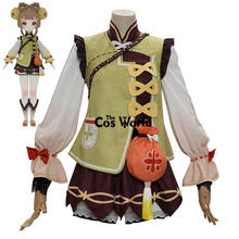 Genshin Impact Yaoyao Cute Tops Vests Shorts Outfits Games Cosplay Costumes 2024 - buy cheap