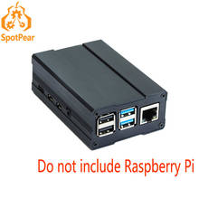 Алюминиевый Чехол для Raspberry pi 4, Модель b, для Raspberry pi 4b 2022 - купить недорого
