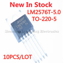 10 pçs/lote novo LM2576T-5.0 lm2576 to-220-5 regulador de tensão DC-DC regulador de comutação em estoque 2024 - compre barato