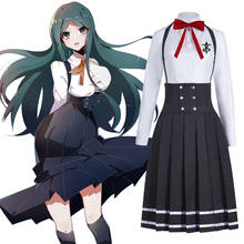 Anime danganronpa dangan ronpa v3 shirogane tsumugi menina jk uniforme festa de halloween cosplay traje e perucas 2024 - compre barato