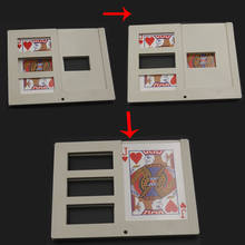 1 pces magic picture frame corte e restaurar cartão close-up truques de magia fácil de fazer profissional para mágicos e3070 2024 - compre barato