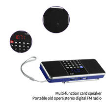 Receptor de Radio FM Digital, reproductor de música, altavoz estéreo MP3, compatible con tarjeta TF, unidad USB, pantalla LED, tiempo, Radio portátil 2024 - compra barato