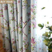 Brand New American Curtains for Living Dining Room Bedroom Pastoral Fresh Printed Morden Tulles Curtains  French Window 2024 - buy cheap