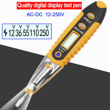 High Precision Electrical Detector Screwdriver AC Outlet Circuit Voltage Tester LCD Digital Test Pen with Night Sight LED Light 2024 - buy cheap