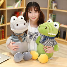 30-70cm Kawaii Crocodile Plush Toys Soft Cartoon Stuffed Animal Dressed Up Doll Toy for Kids Children Baby Birthday Gifts 2024 - buy cheap