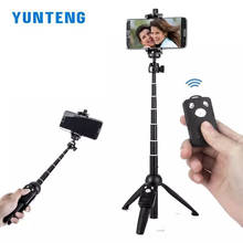 YUNTENG-Palo de Selfie plegable 9928, inalámbrico, Bluetooth, remoto, extensible, monopié, trípode, soporte para teléfono 2024 - compra barato