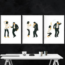 WTQ Pulp Fiction Canvas Painting Posters Classic Movie Jack Rabbit Dance Poster Wall Decor Wall Art Picture Room Decor Home Deco 2024 - buy cheap