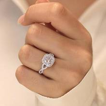 Женское Обручальное Кольцо BLUEANS, роскошное обручальное кольцо с кубическим цирконием из Кубического циркония 925 пробы, подарок 2020 2024 - купить недорого