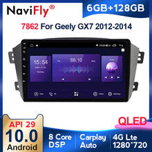 Radio con GPS para coche, reproductor multimedia con Android 10, 6G + 128G, QLED, Carplay, estéreo, para Geely Emgrand X7 GX7 EX7 2024 - compra barato