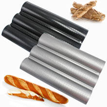 French Bread Baking Mold Bread Wave Baking Tray Practical Cake Baguette Mold Pans 2/3/4 Groove Waves Bread Baking Tools 2024 - buy cheap