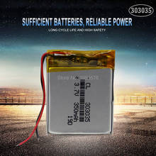 Célula de bateria de lítio polímero, 303035 recarregável, 3.7v 350mah li-po, baterias de íon de lipo, para mp3 mp4 gps, dispositivo médico 2024 - compre barato