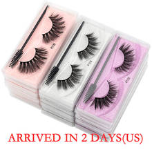 wholesale faux mink lashes 3d natural long eyelashes 5/50/100pcs fluffy volume false eyelashes set soft lash package for makeup 2024 - buy cheap