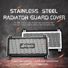 Grade protetora de radiador para motocicleta, capa de proteção para kawasaki ninja 650 2014-2019 2017 2024 - compre barato