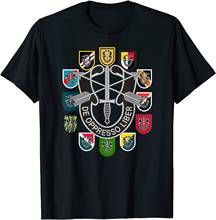 Army Special Forces Groups Green Beret Patch Flashes Men T-Shirt Short  Casual  Cotton  men clothing 2024 - buy cheap