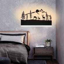 Creative bedside lamp Nordic minimalist staircase aisle lamp children's room Nordic bedroom living room decorative wall lamp 2024 - buy cheap