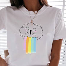 Cartoon image Cute Print Women t shirt Funny Shirt Girl white Top Tee Plus Size Casual Short Sleeve O-Neck Female tshirts 2024 - buy cheap