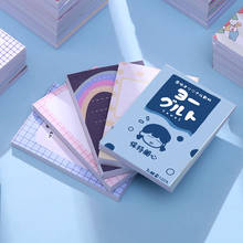 Bloc de notas de dibujos animados japoneses, Mini cuaderno de 100 páginas, notas de aprendizaje Kawaii, papelería, papel para mensajes, suministros escolares 2024 - compra barato