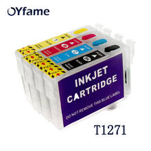 OYfame For Epson T1271 127 XL Refillable ink cartridge with ARC Chip For Epson 545 645 840 845 WF-3520 3540 7510 7520 Printer 2024 - buy cheap