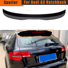 High Quality ABS Material Car Rear Wing Glossy Black Rear Spoiler for Audi A3 Sportback Hatchback 2013 2024 - buy cheap