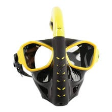 Силиконовая маска для подводного плавания, профессиональная Водонепроницаемая маска для подводного плавания, для взрослых, все лицо, аксессуары для дайвинга, мужские очки 2024 - купить недорого