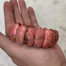 natural Rhodonite stone beads bracelet natural gemstone jewelry bangle for woman for man wholesale ! 2024 - купить недорого