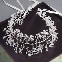 Bridal Headwear Handmade Crystal Headband Bridal Jewelry Wedding Accessories Golden Headband 2024 - buy cheap