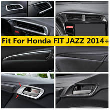 Inner Car Door Handle Bowl / Front Air AC Outlet Vent Cover Trim Interior Refit Kit Accessories For Honda FIT JAZZ 2014 - 2019 2024 - buy cheap