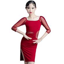 Girls Latin Ballroom Dance Competition Costumes Children Black Salsa Tango Modern Latin Practice Dancewear Cha Cha Dancing Dress 2024 - buy cheap