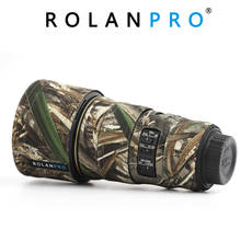 ROLANPRO-cubierta de camuflaje para lente, protector de lluvia para Nikon AF-S, 300mm, F4E, PF, ED, VR, de nailon, impermeable 2024 - compra barato