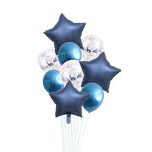 Balão de hélio fosco para decoração de festa, balão de metal e lantejoulas, 10 paredes, 18 polegadas, estrela, coração, festa de casamento, aniversário, chuveiro 2024 - compre barato