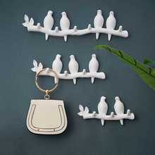 1PCS Wall Decorations Home Accessories Living Room Hanger Resin Bird Key Bedroom Kitchen Coat Hat Clothes Towel Hooks 2024 - buy cheap