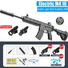 Mp5/ak47/m416 elétrica gel blaster arma arma de brinquedo armas