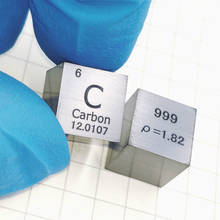 MIRROR POLISHED High Purity 99.9% Carbon C Element Periodic Table Cube 10mm 2024 - buy cheap