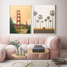 Home Decor Canvas Prints New York San Francisco City Painting Poster Wall Art Modular Pictures For Bedside Background No Frame 2024 - buy cheap