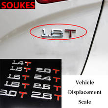 Car Trunk Displacement Emblem badge Sticker For Hyundai Solaris Tucson 2016 I30 IX35 I20 Accent Santa Fe Citroen C4 C5 C3 C2 2024 - buy cheap