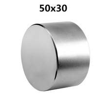 1pcs Strong Round Dia 50mm x 30mm N52 N40 N35 Rare Earth Neodymium Magnet Art Craft Fridge 50x30mm 2024 - buy cheap