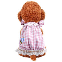 Falda de encaje para perro, vestido de verano para cachorro, gato, disfraces de princesa, ropa para perro, Pomeranian, traje para perro 2024 - compra barato