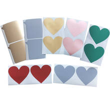 100pcs/lot Golden Red Heart Dialog design Scratch coating Sticker Decoration  Adhesive Sticker School Supplies 2024 - buy cheap