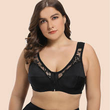 Sutiã de sutiã de renda para mulher completa sutiã de renda plus size c d e cup lingerie sexy preto sutiãs para mulher bralette sem almofada 2024 - compre barato