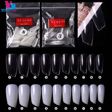 500pcs False Nail Art Tips Bevel Lipstick 10 Size French Coffin Fake Nails Full Cover Extra XL Long Artificial Manicure Nail Tip 2024 - buy cheap