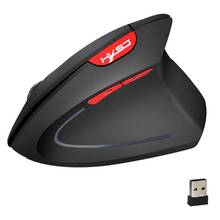 Wireless Mouse Ergonomic Optical 2.4G 800/1600/2400DPI  Light Wrist Healing Vertical Mice with Mouse Pad Kit For PC 2024 - buy cheap