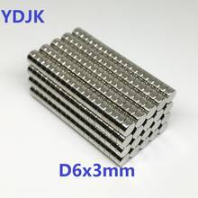 100 500PCS/LOT Magnet 6*3 Disc N35 Strong NdFeB Magnet 6x3 Powerful Rare Earth Permanent Neodymium Magnets 6 x 3 2024 - buy cheap